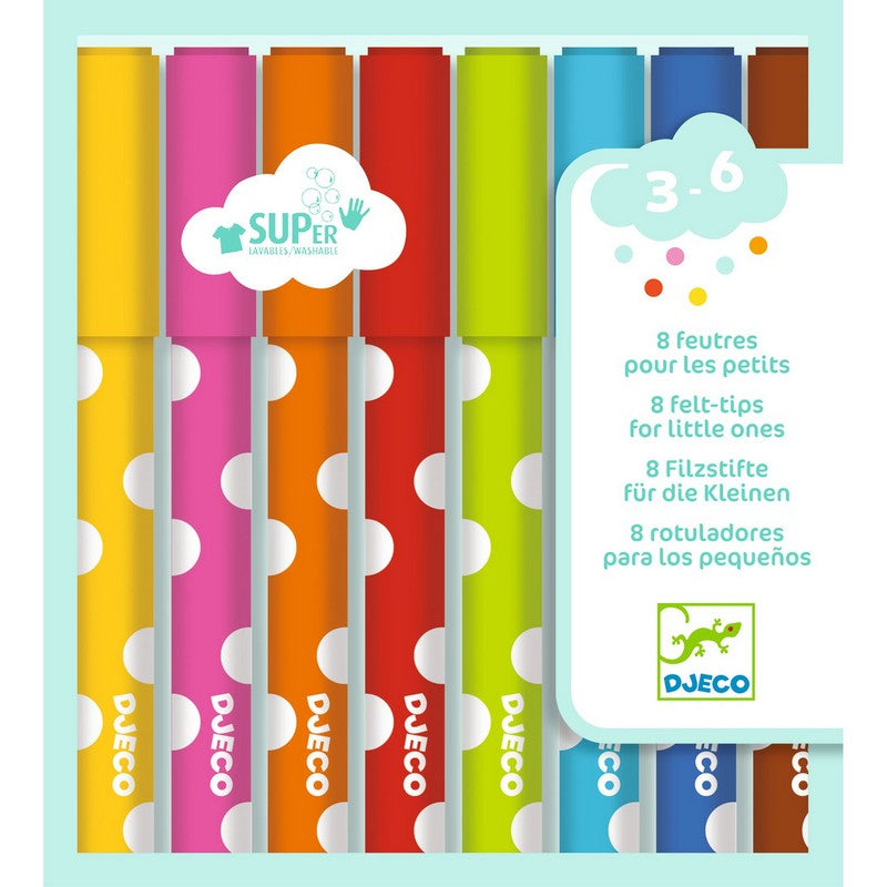 Djeco - 8 Feutres Pour Les Petits