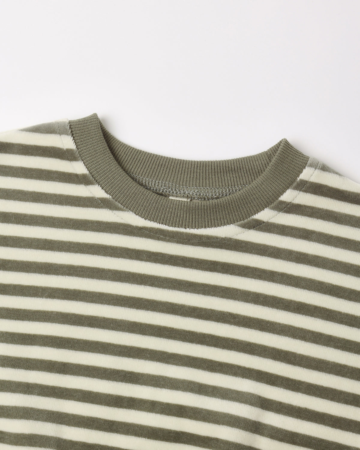 Quincy Mae - Striped Relaxed Sweatshirt