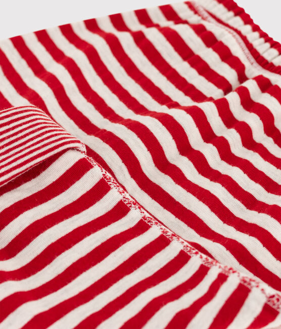 Petit Bateau - Stop/Montelimar Red Striped Trousers