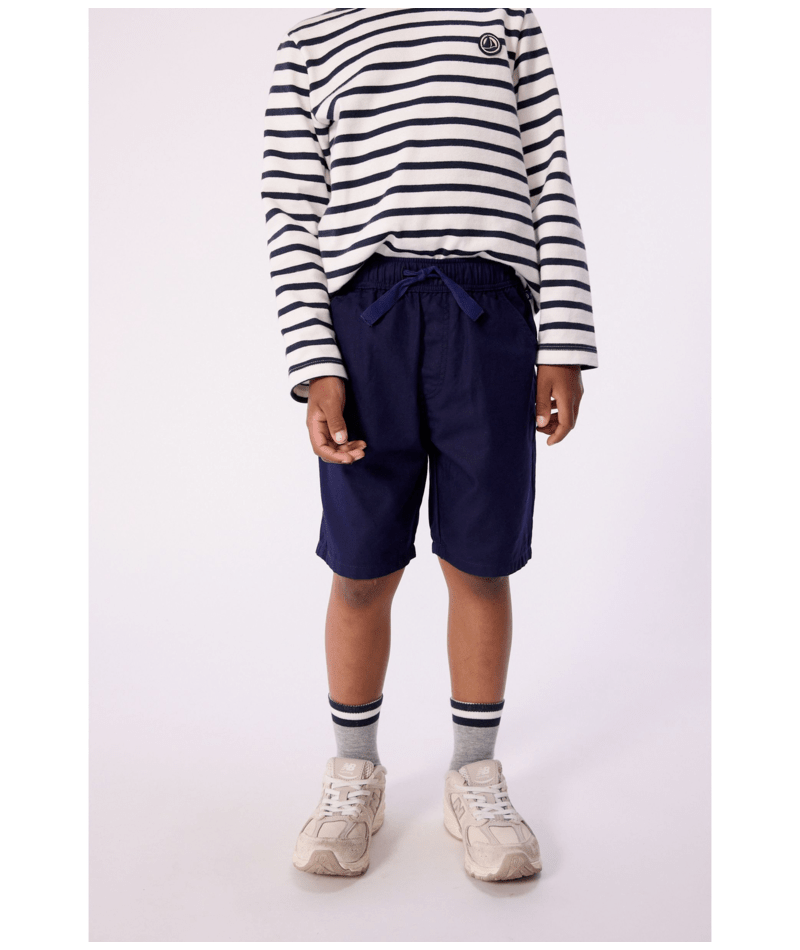 Petit Bateau - Children's Bermuda shorts in plain cotton