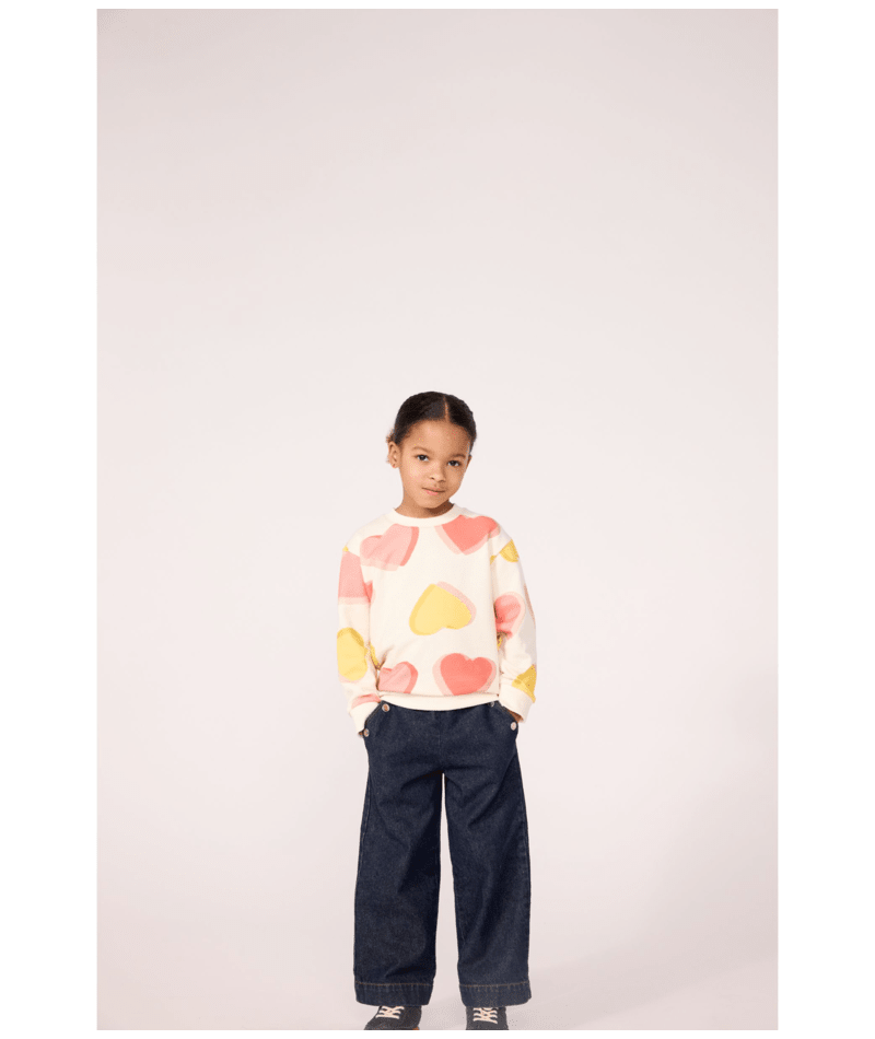 Petit Bateau - Pantalon wide leg enfant en denim