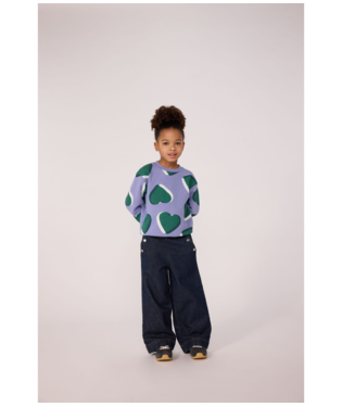 Petit Bateau - Pantalon wide leg enfant en denim