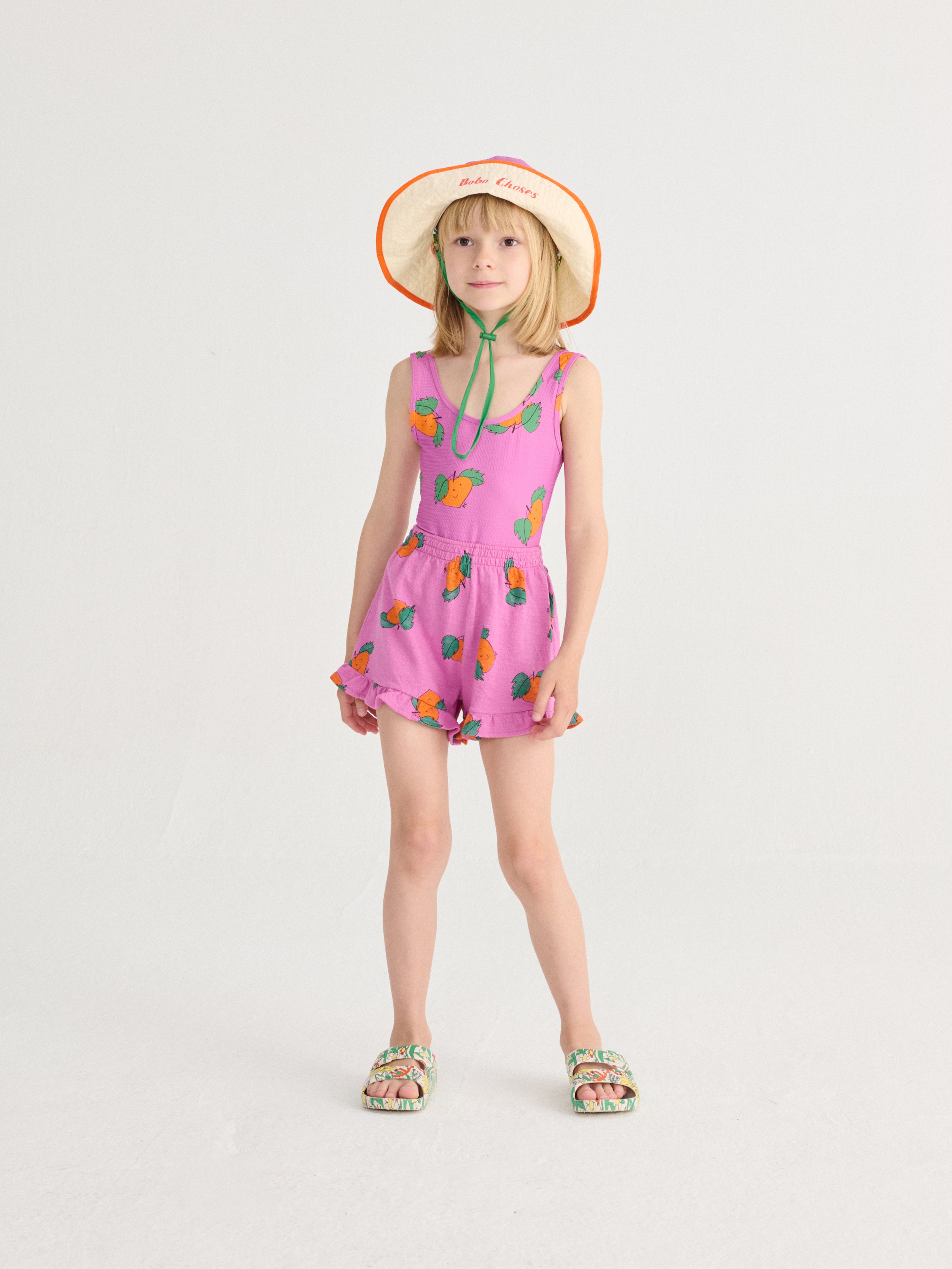 Bobo Choses - Short à Volants Tangerine