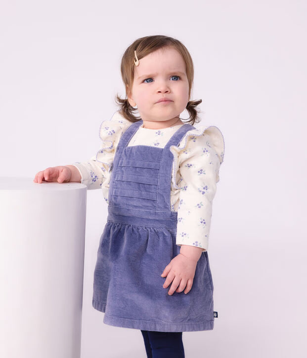 Petit Bateau - Blouse bébé en coton manches longues imprimée fleurs