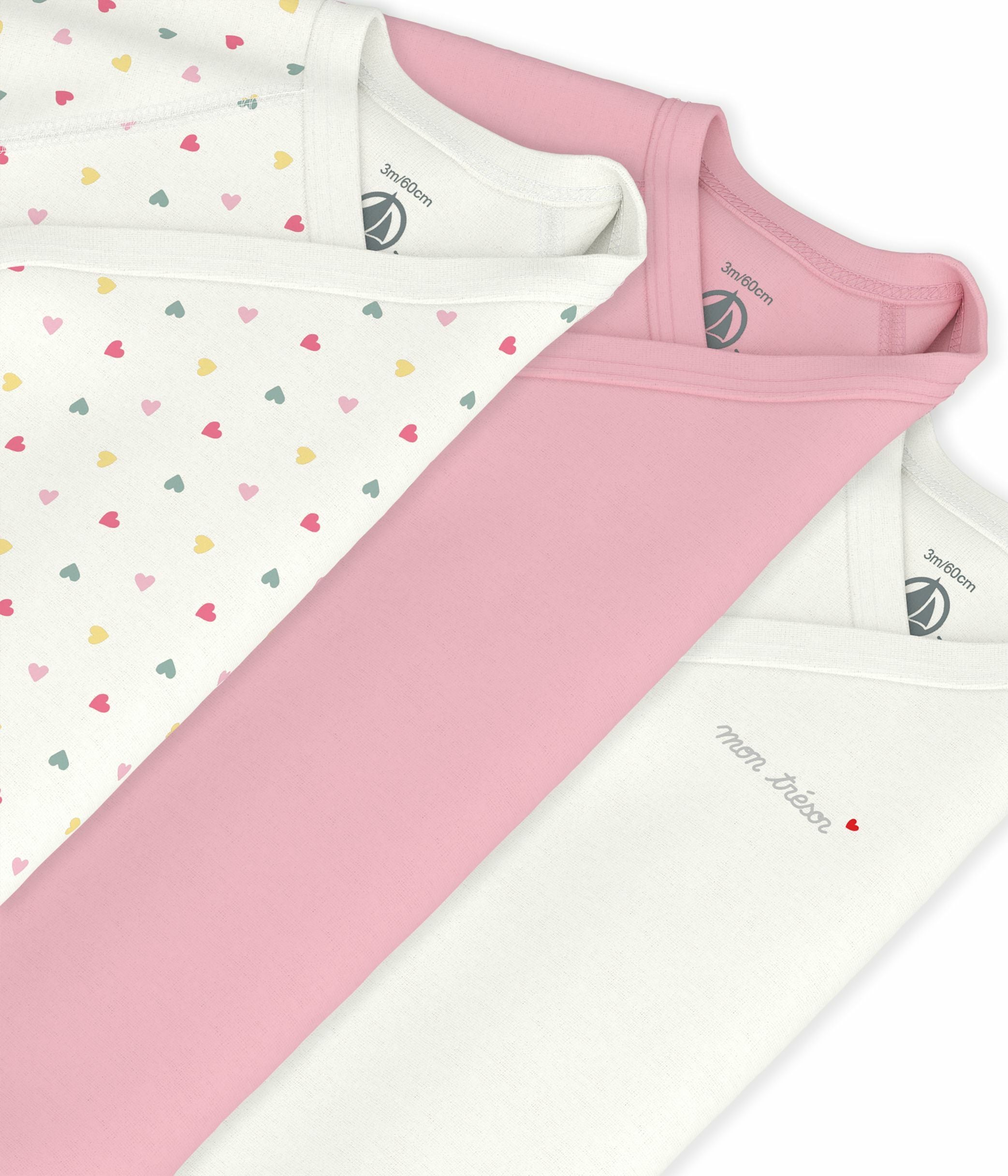 Petit Bateau - Pack of 3 Long Sleeve Bodysuits