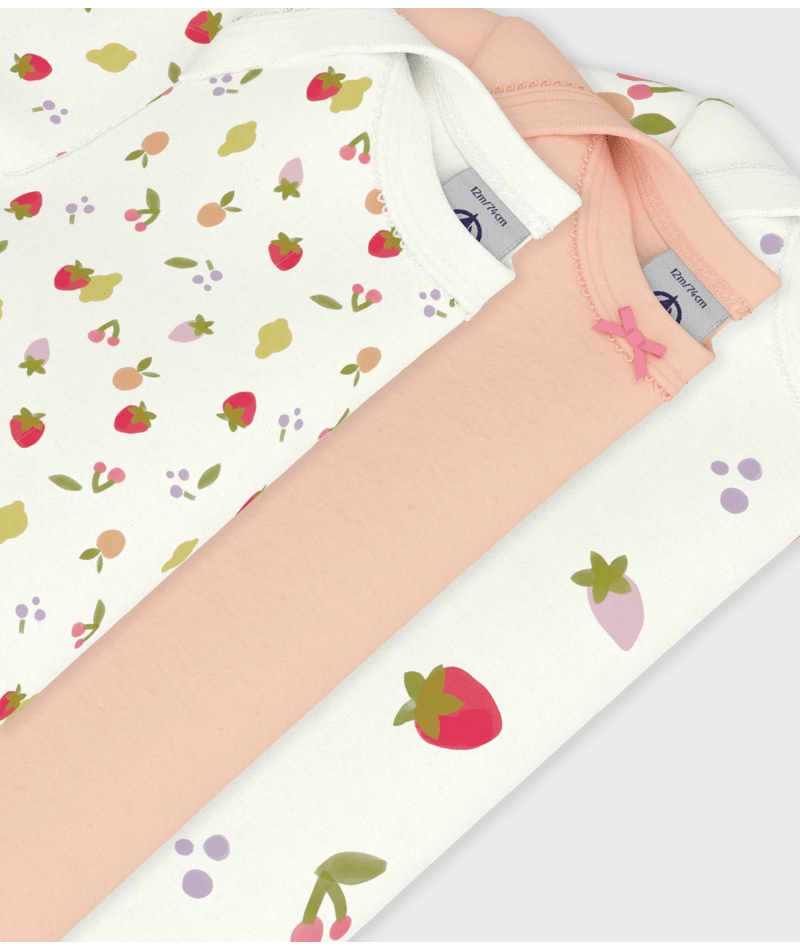Petit Bateau - Set of 3 Fruit-Themed Diaper Covers
