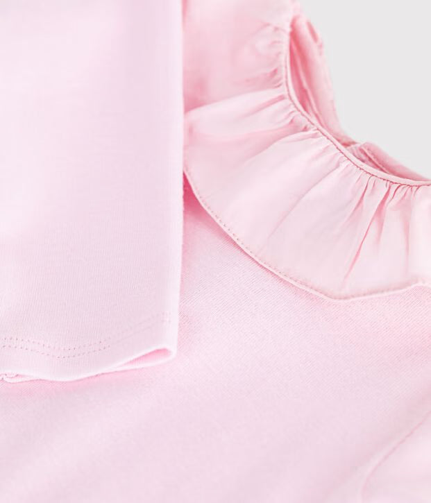 Petit Bateau - Body bébé en coton uni à col