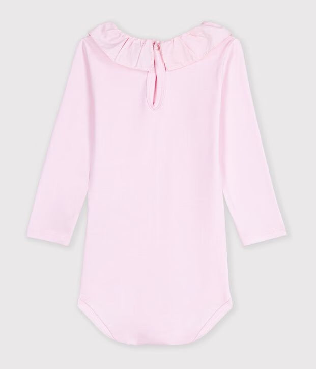 Petit Bateau - Body bébé en coton uni à col