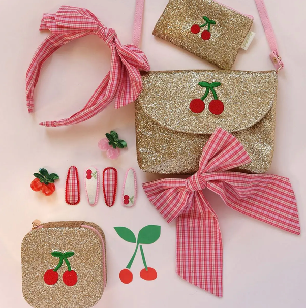 Rockahula - Cherry Dreams Glitter Square Jewellery Box
