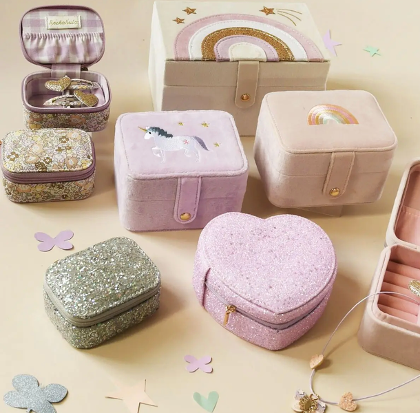 Rockahula - Enchanted Heart Glitter Jewellery Box