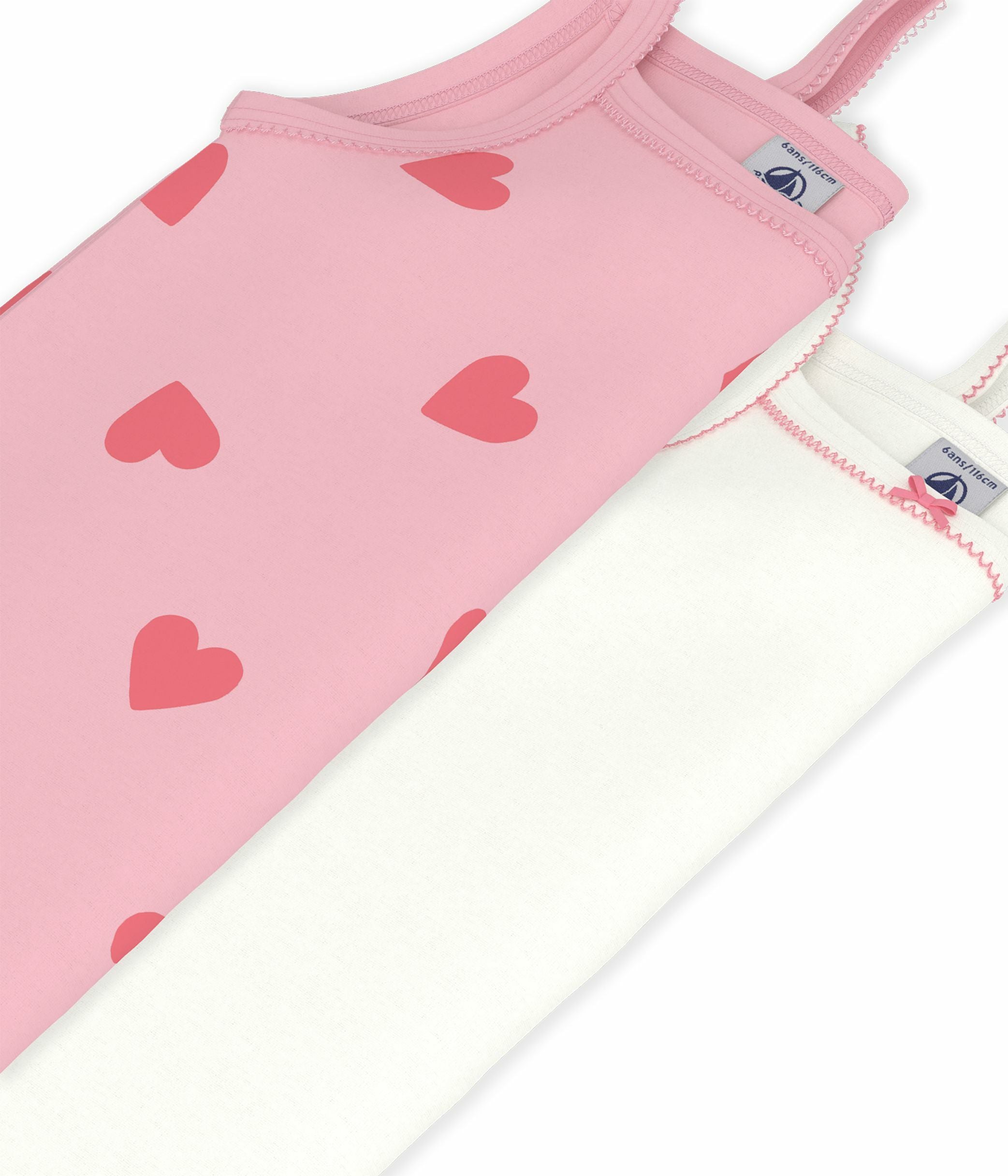 Petit Bateau - Lot de 2 Camisoles à bretelles