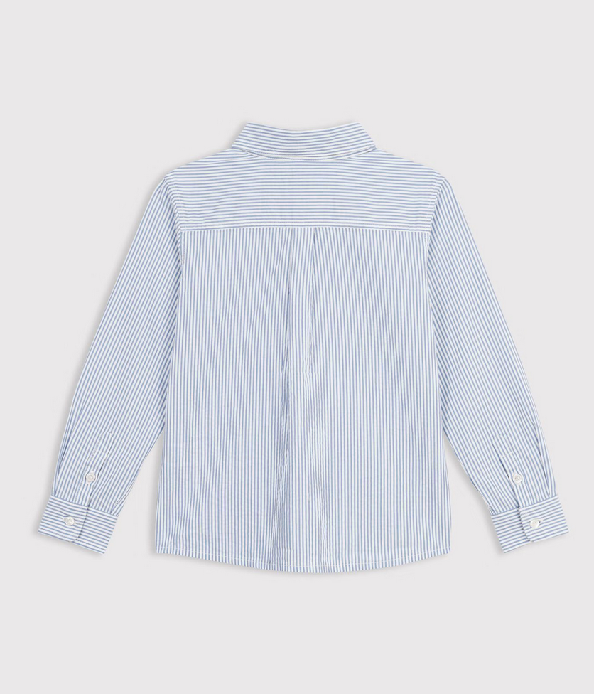 Petit Bateau - Chemise enfant en coton à rayures