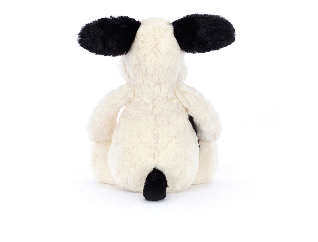 Jellycat - Chiot Creme et Noir Rufferty Original