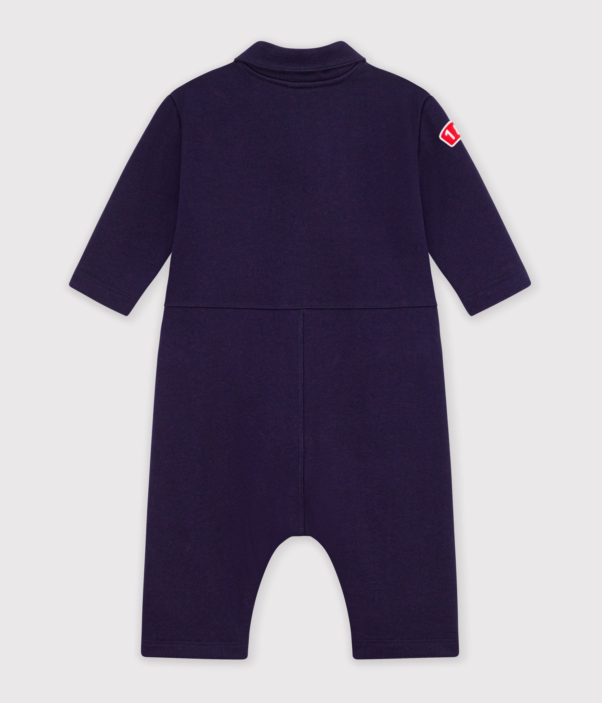 Petit Bateau - Combinaison longue bébé en coton uni