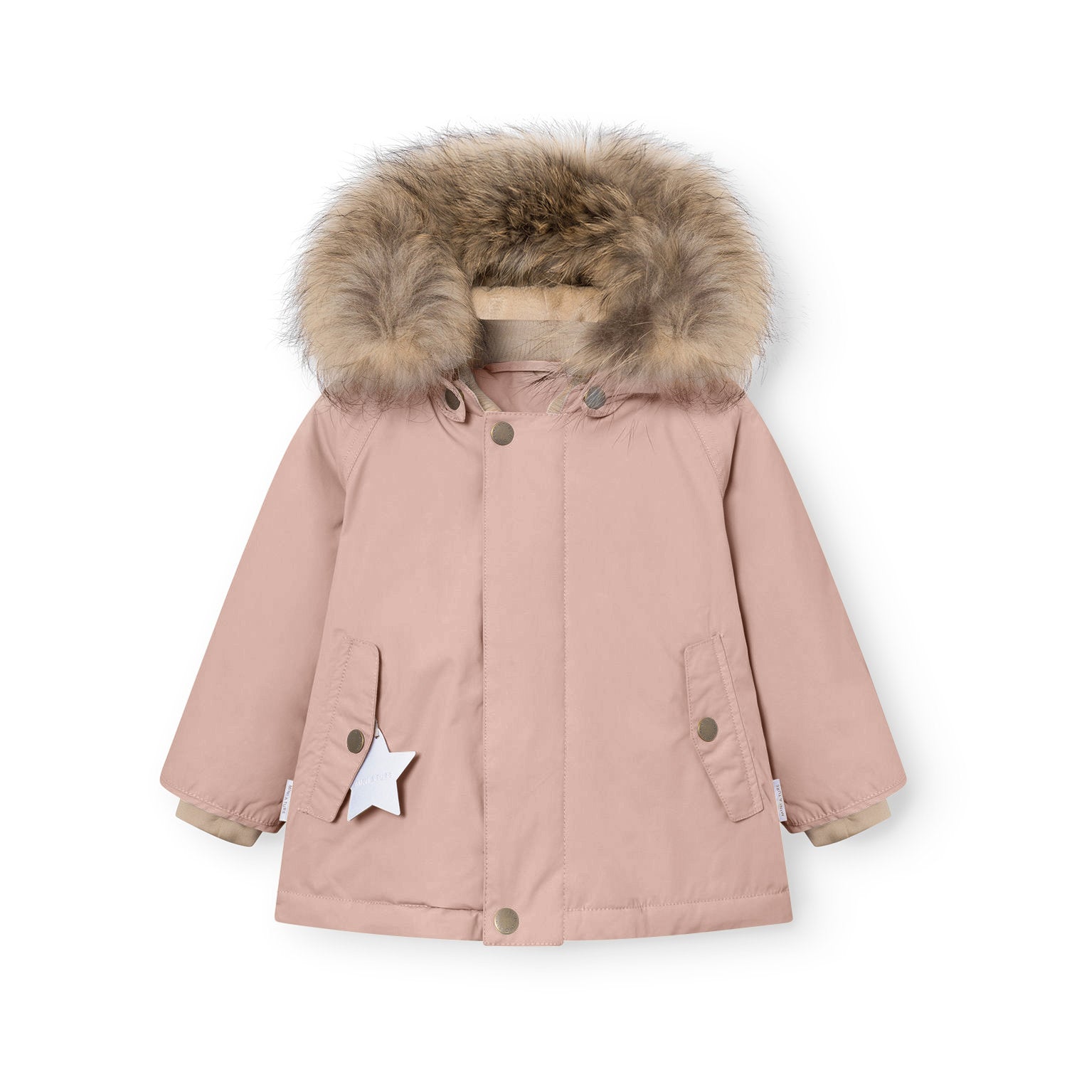 Mini A Ture - 2-piece Winter Coat Wally Fur + Walentex Dungarees