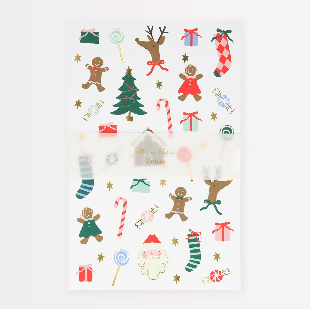 Meri Meri - Feuille de tatouages « Noël »