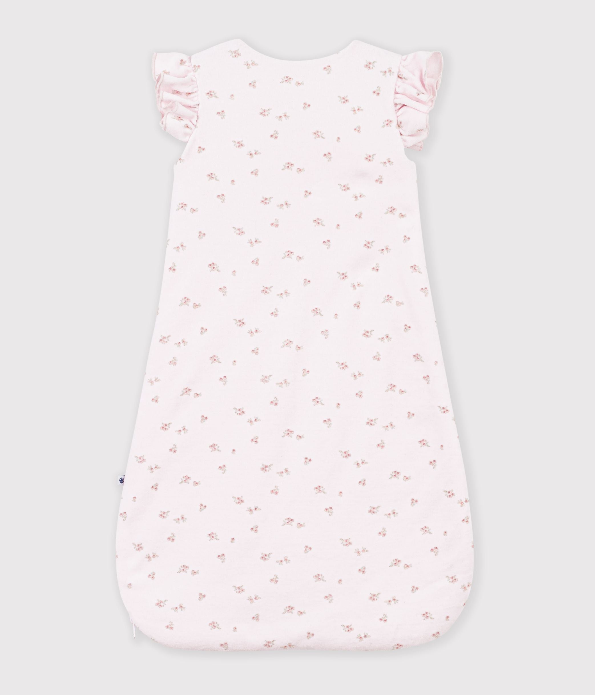 Petit Bateau - Gigoteuse bébé en velours imprimé fleurs TOG 3
