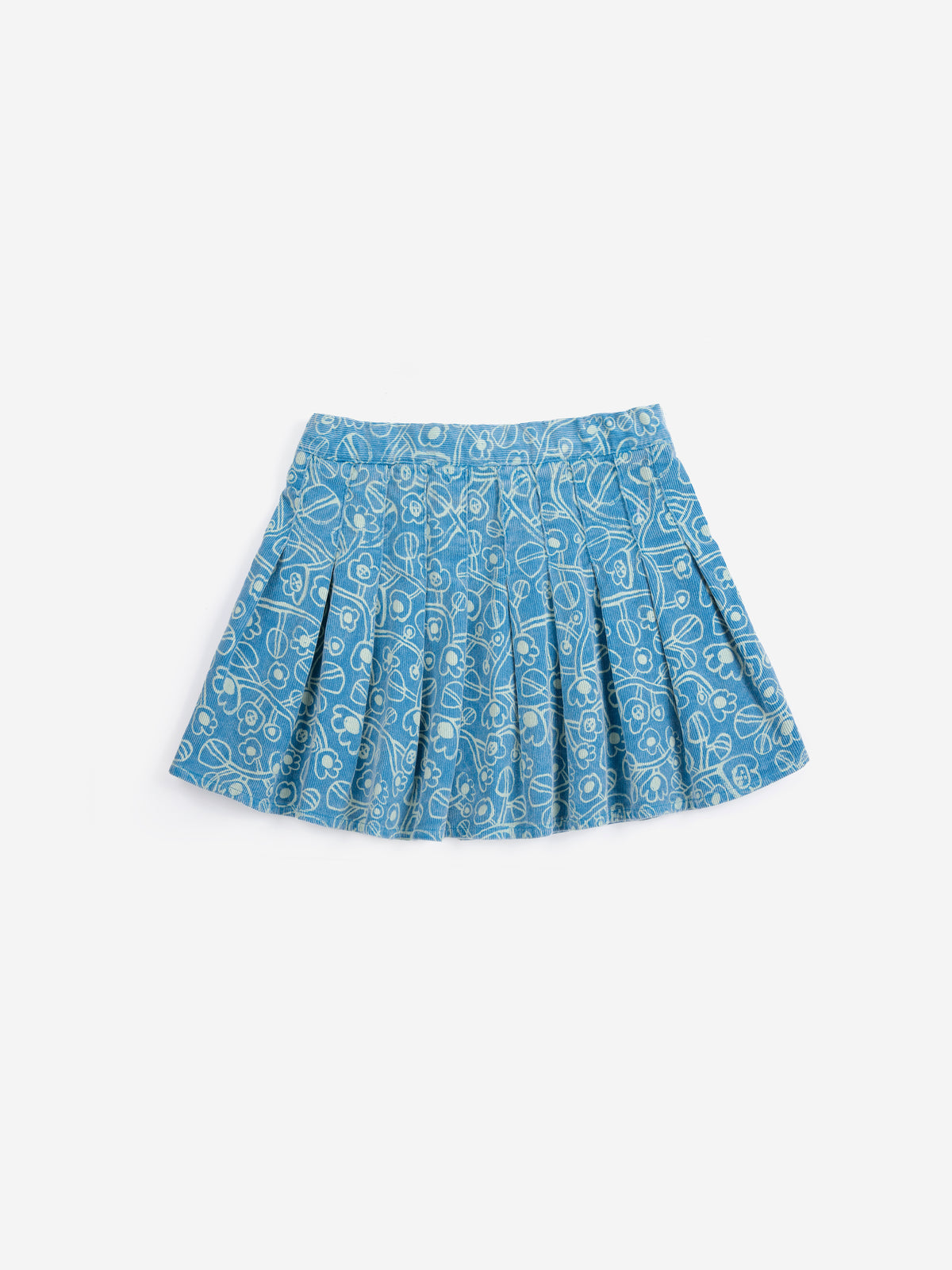 Bobo Choses - Sketched floral print corduroy skirt