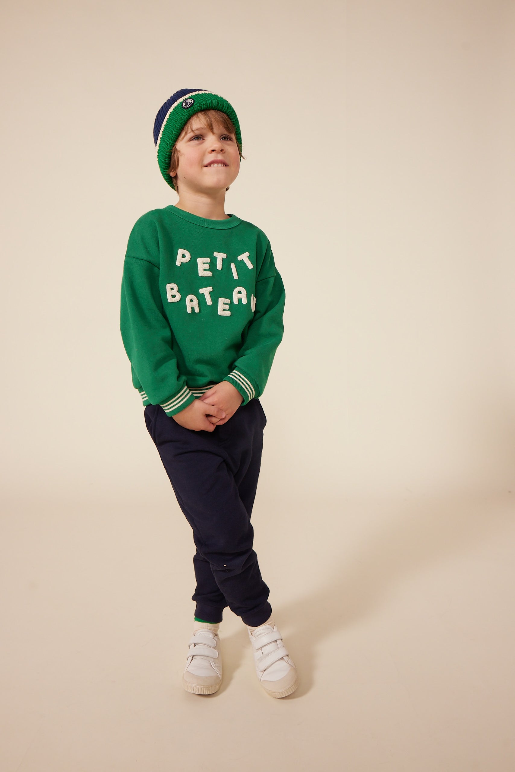 Pantalon Bébé Garçon Petit Bateau – Serge Douce, élastique à La Ceinture, Confortable Et Habillé