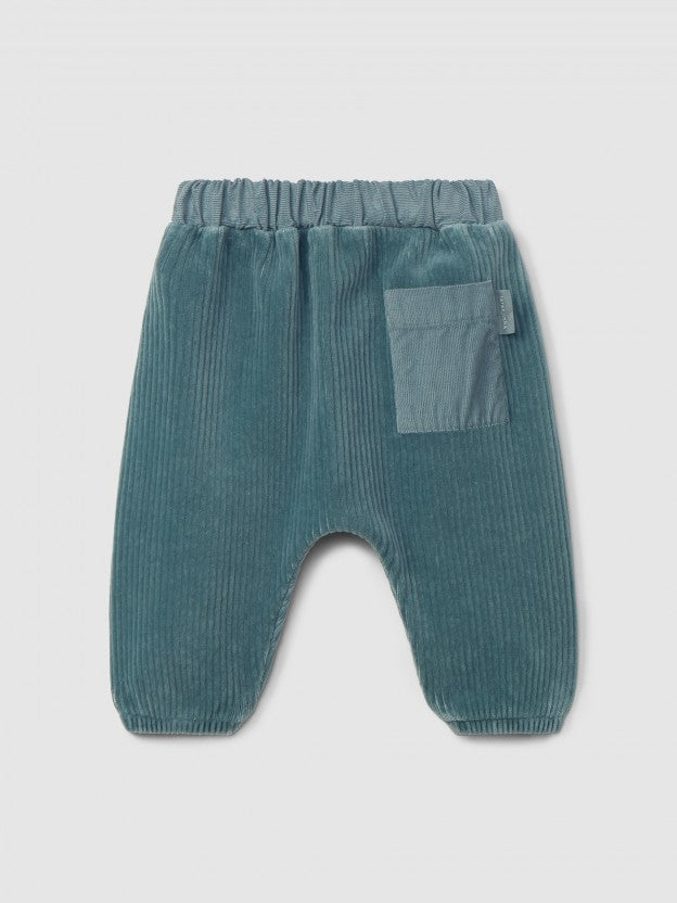 Laranjinha - Pantalon Large Velours Côtelé