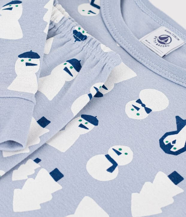 Petit Bateau - Kids' very fitted printed cotton pajamas