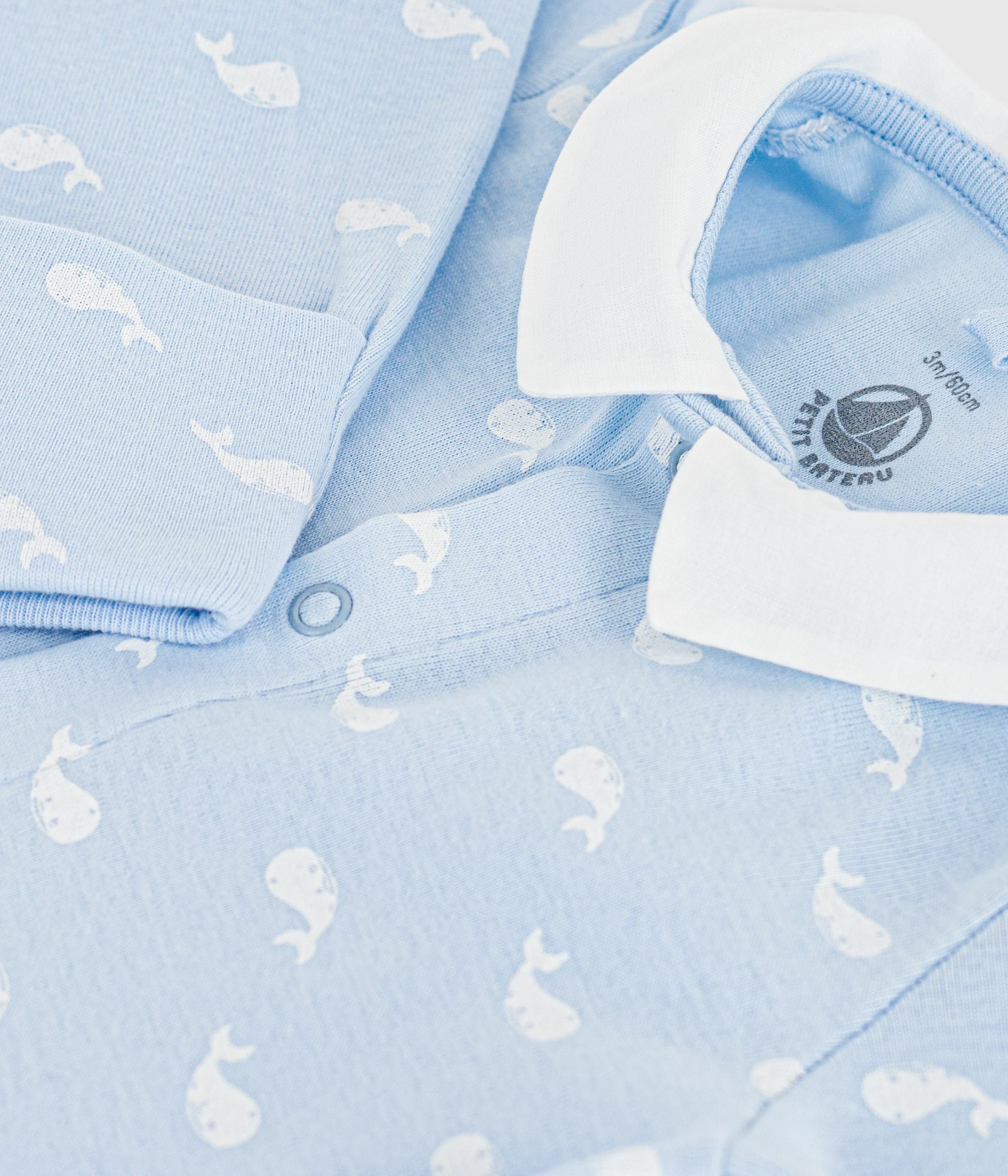 Petit Bateau - Whale Sleepsuit