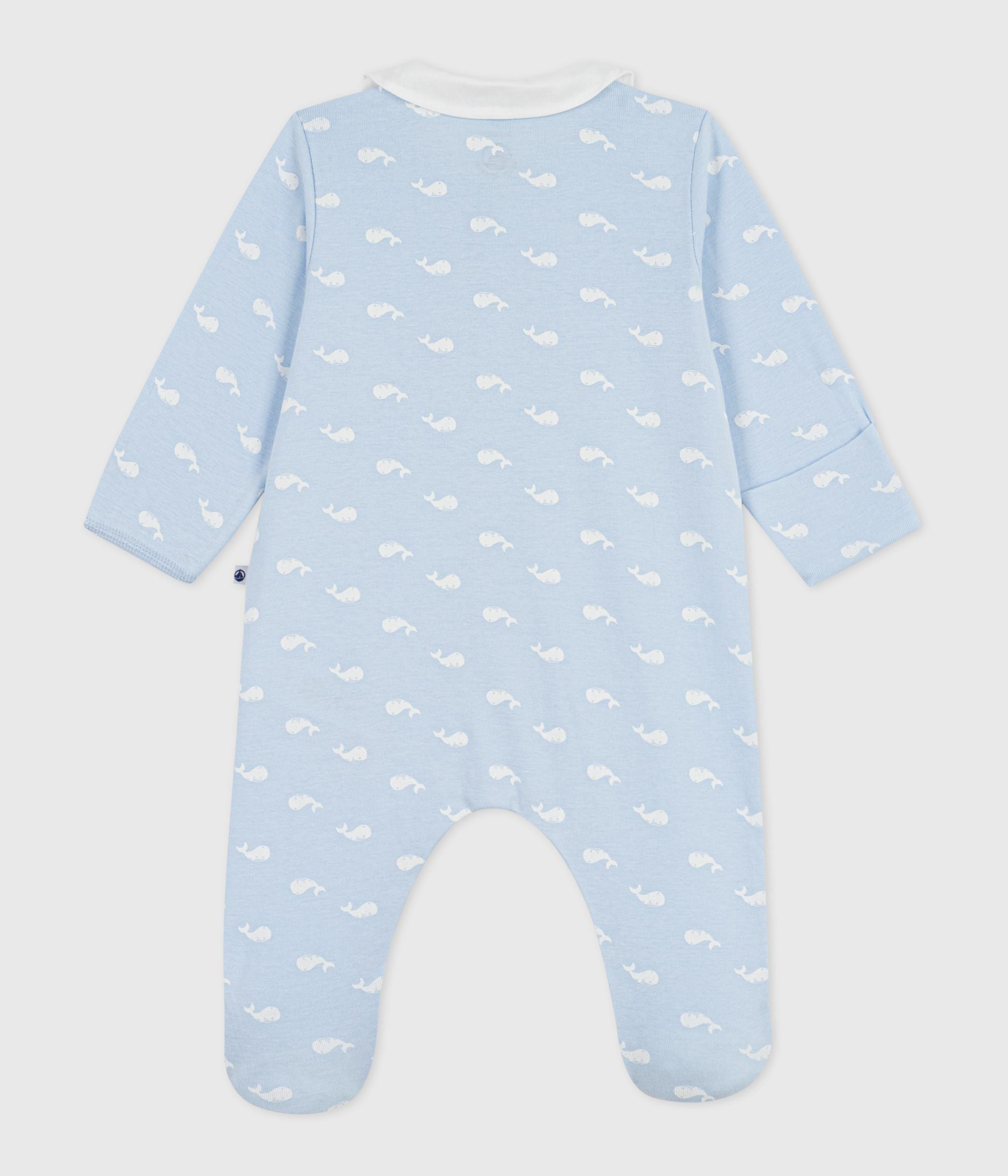 Petit Bateau - Whale Sleepsuit