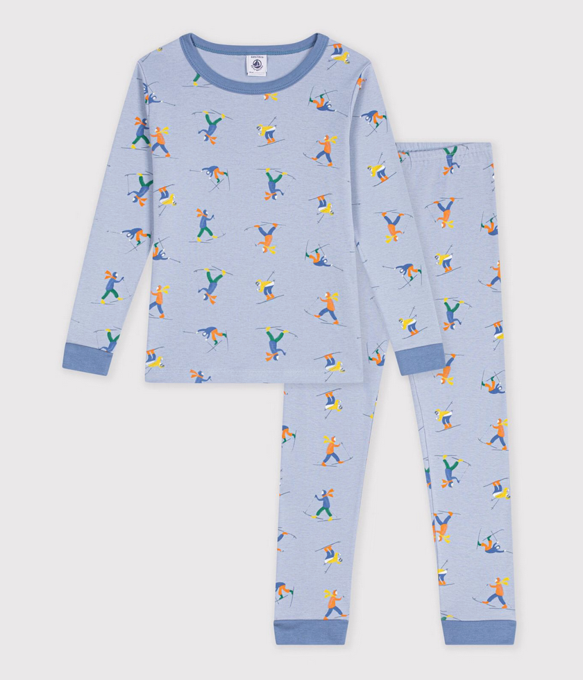 Petit Bateau - Pyjama très ajusté enfant en coton imprimé