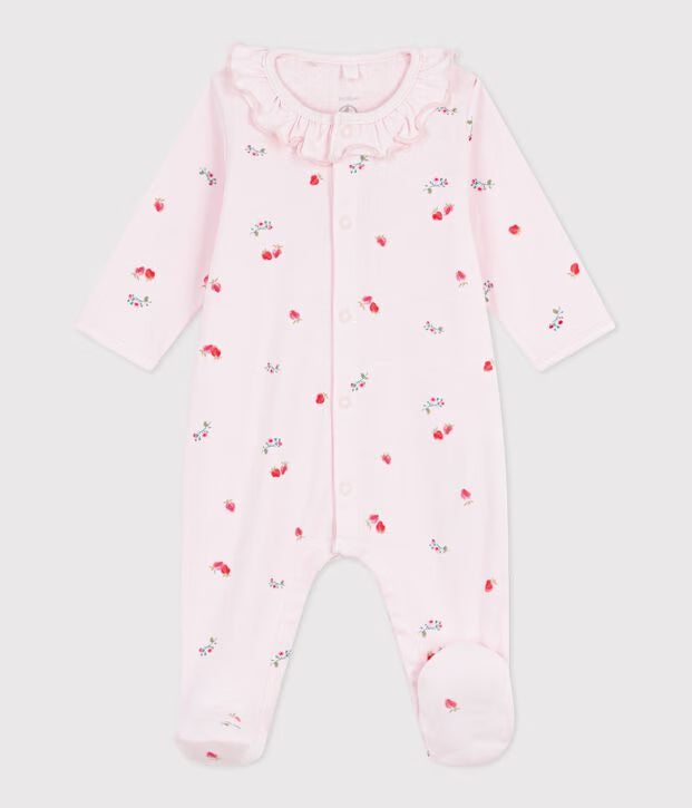 Petit Bateau - Flower Sleepsuit Pyjamas