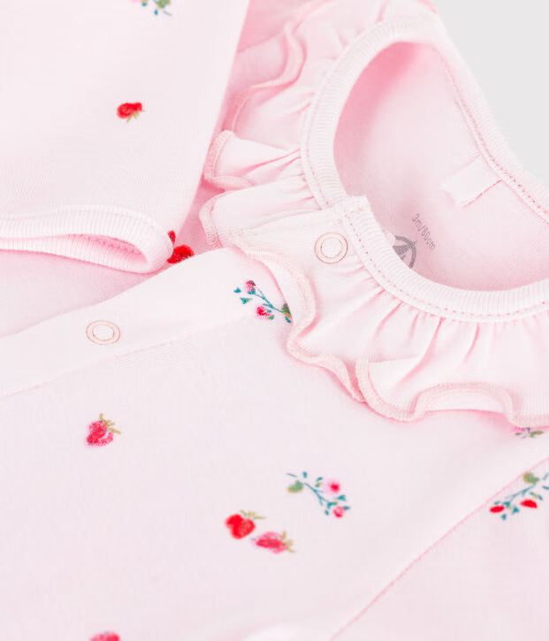 Petit Bateau - Flower Sleepsuit Pyjamas