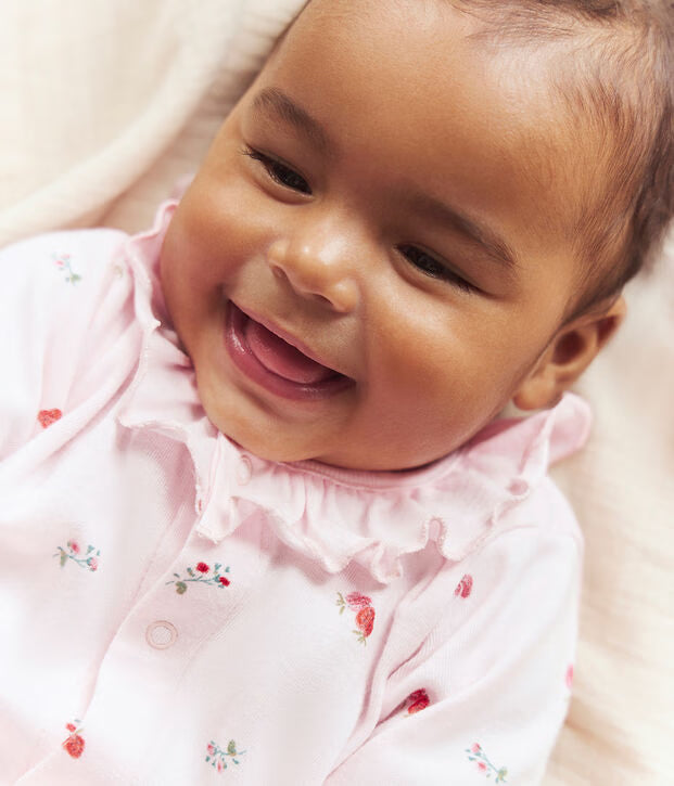 Petit Bateau - Flower Sleepsuit Pyjamas