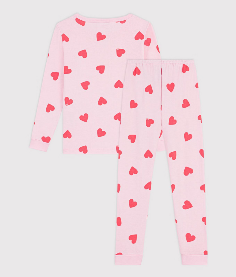 Petit Bateau - Hearts Pajamas