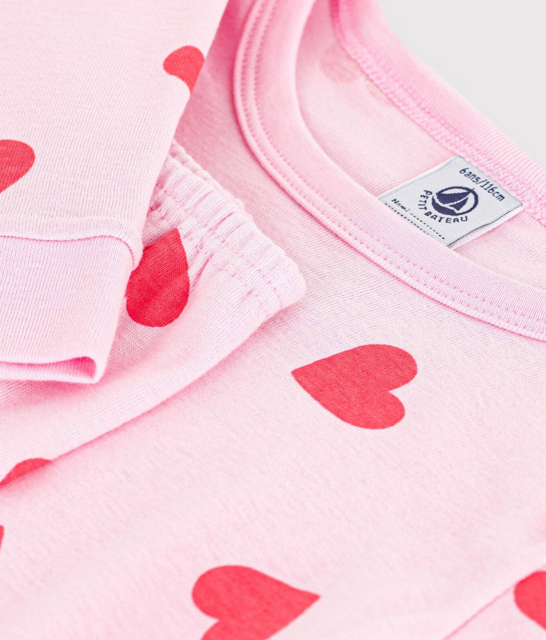 Petit Bateau - Hearts Pajamas