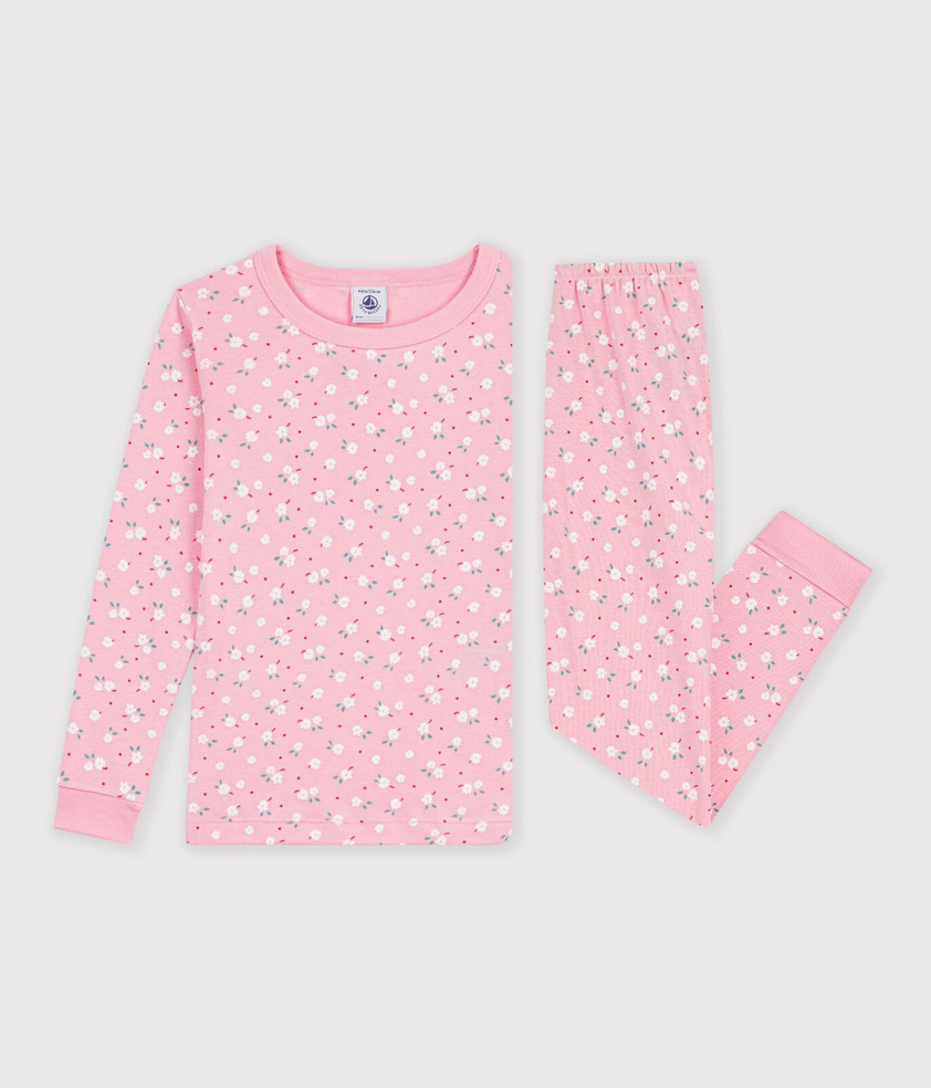 Petit Bateau - Pyjama très ajusté enfant en coton imprimé