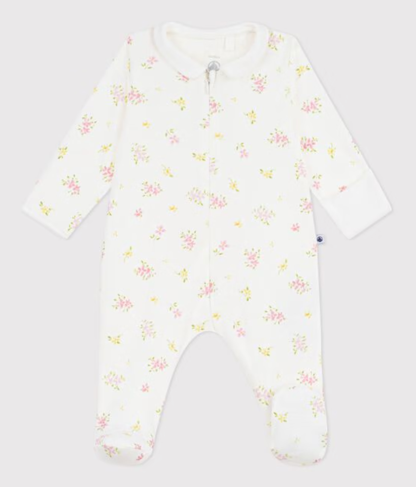 Petit Bateau - Zip-Up Sleepsuit Pyjamas