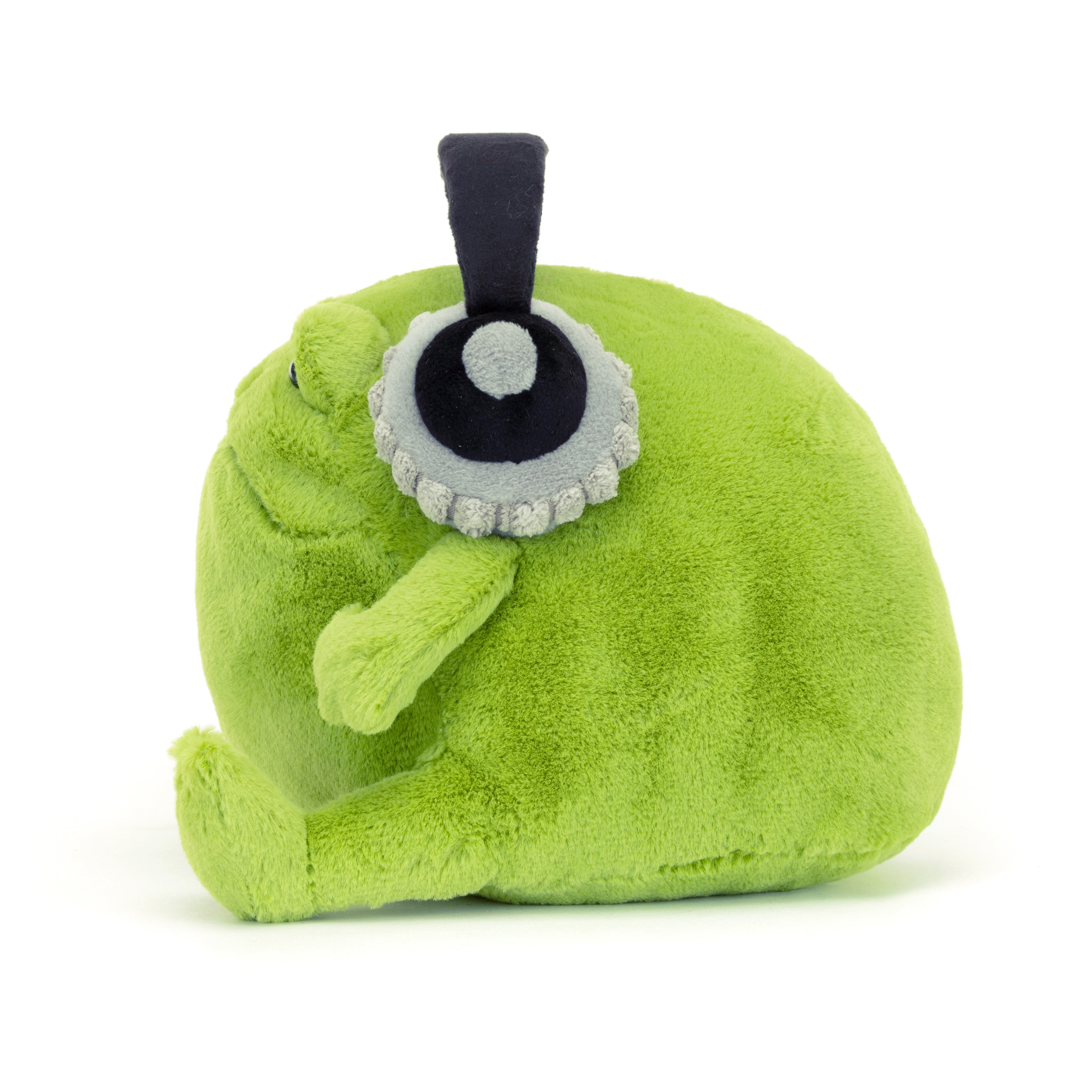 Jellycat - Ricky the Rain Frog with headphones