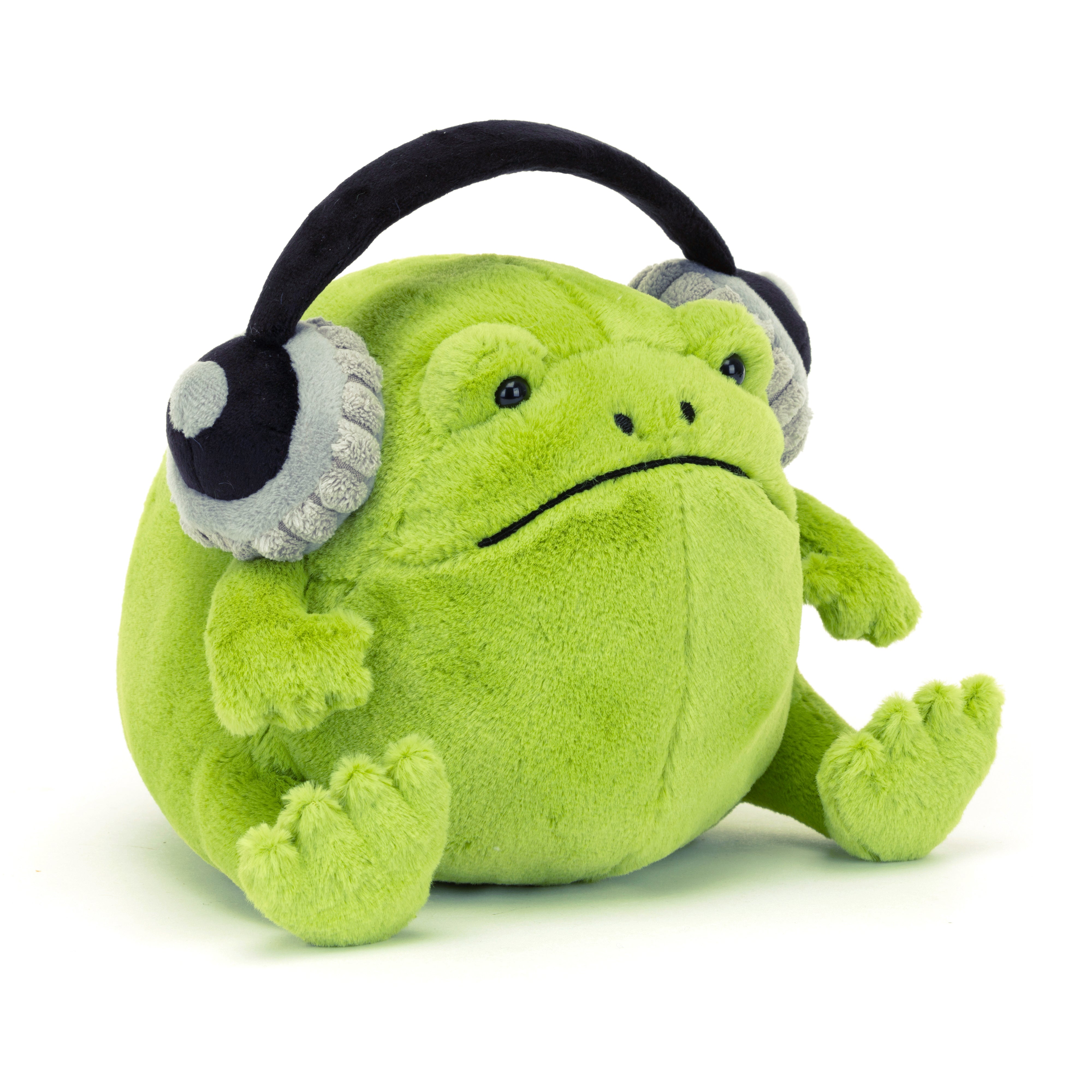 Jellycat - Ricky the Rain Frog with headphones