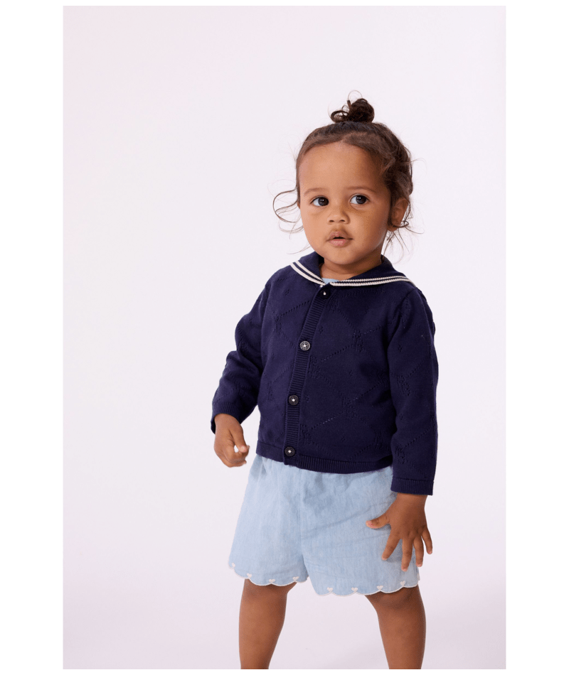 Petit Bateau - Chambray Shorts (Baby)