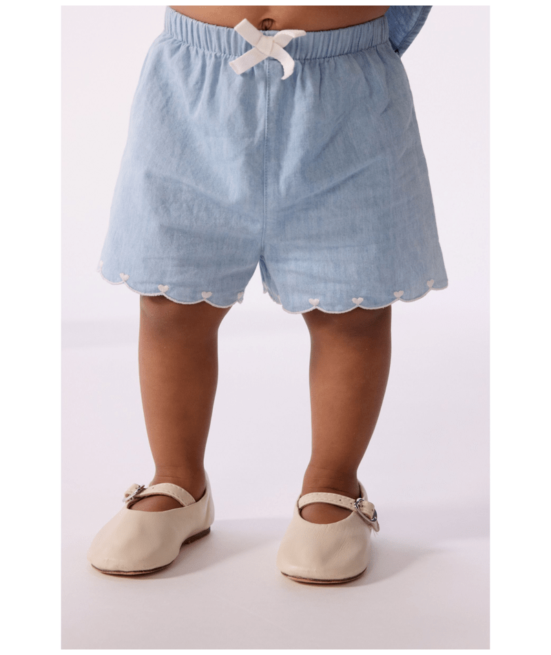Petit Bateau - Chambray Shorts (Baby)