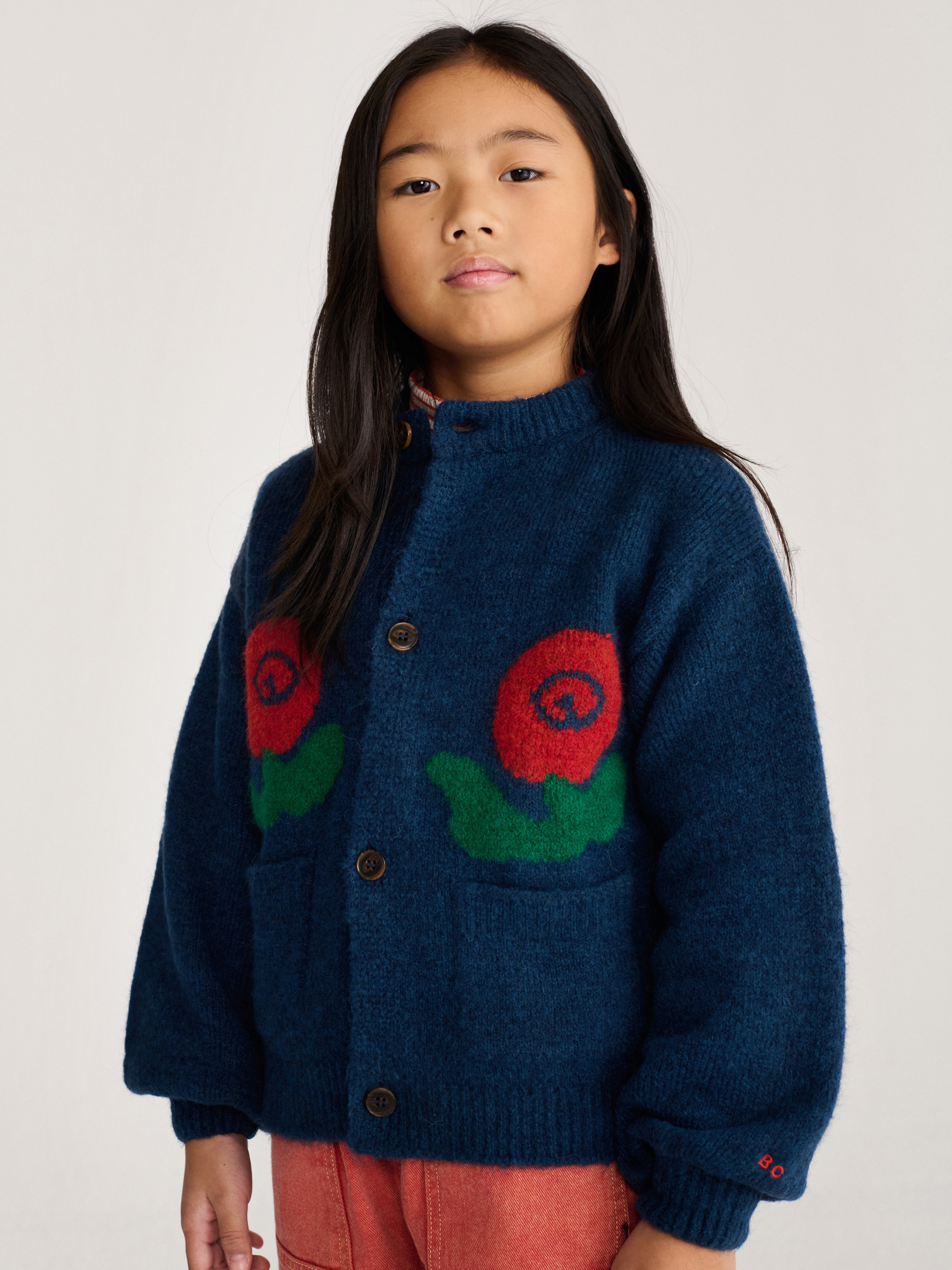 Bobo Choses - Cardigan en Stamp bloom