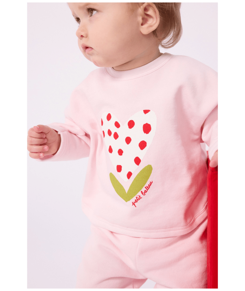 Petit Bateau - Sweatshirt bébé en coton à motifs