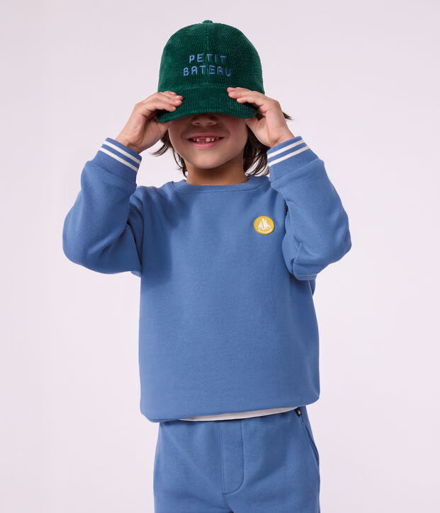 Petit Bateau - Sweatshirt enfant en coton uni