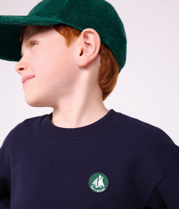 Petit Bateau - Sweatshirt enfant en coton uni