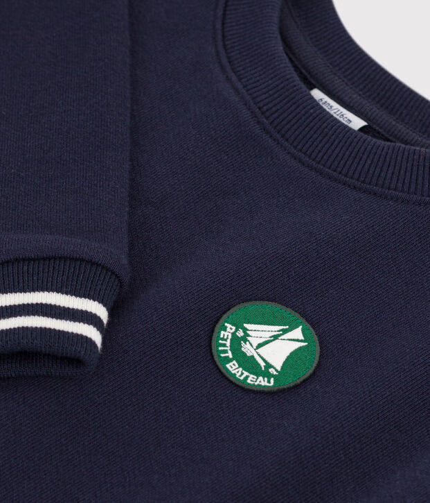 Petit Bateau - Sweatshirt enfant en coton uni