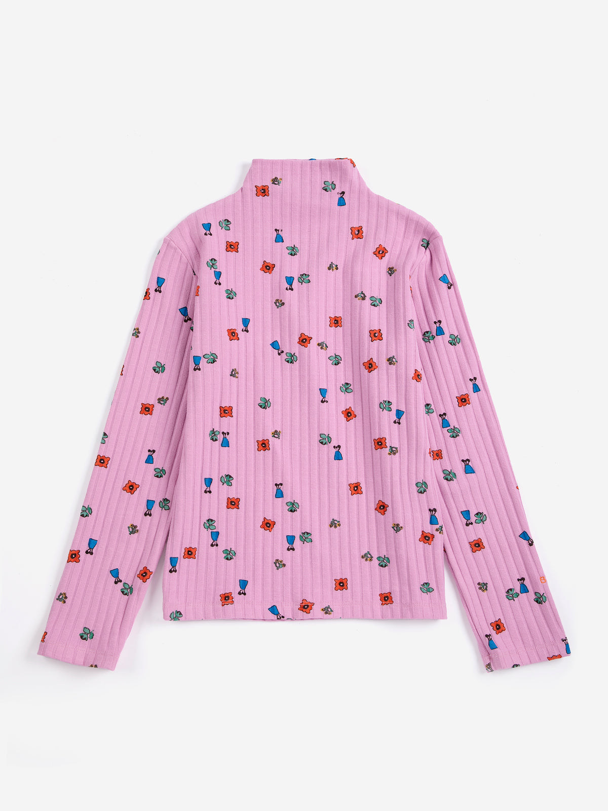 Bobo Choses -T-shirt à col roulé fleurie