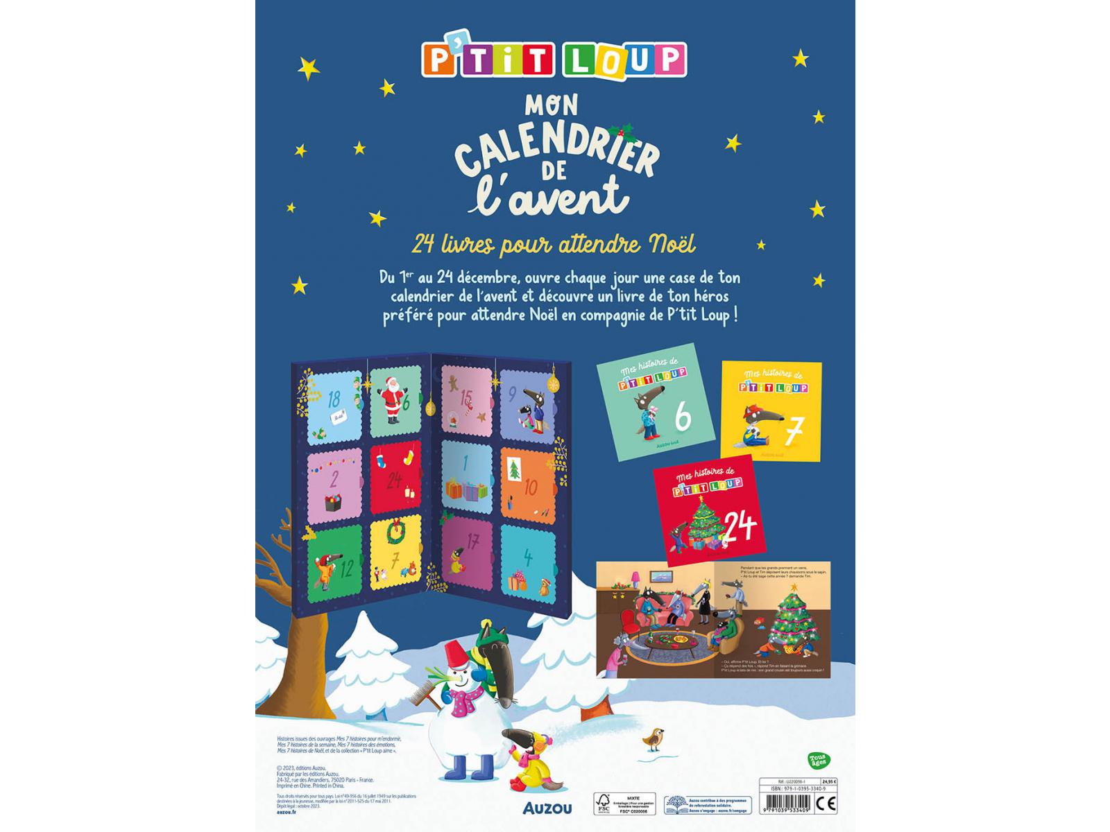 Livre - Ptit Loup - Mon calendrier de l'Avent