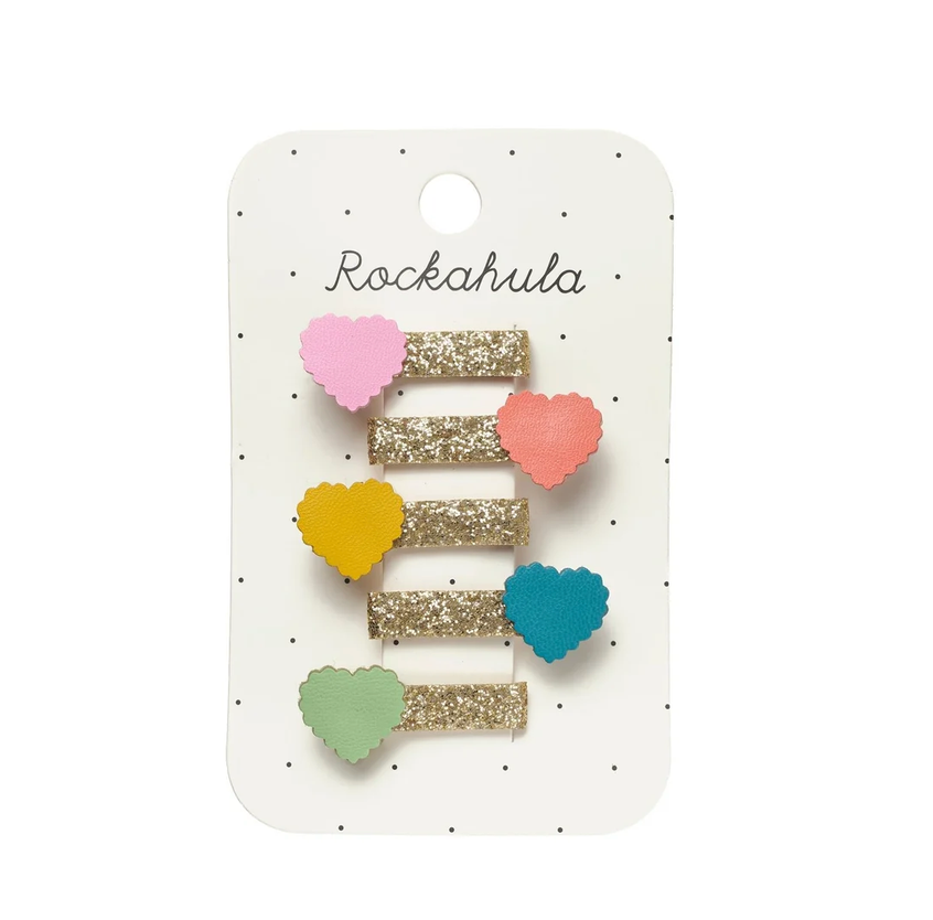 Rockahula - Set Mini Pinces à Cheveux Coeur