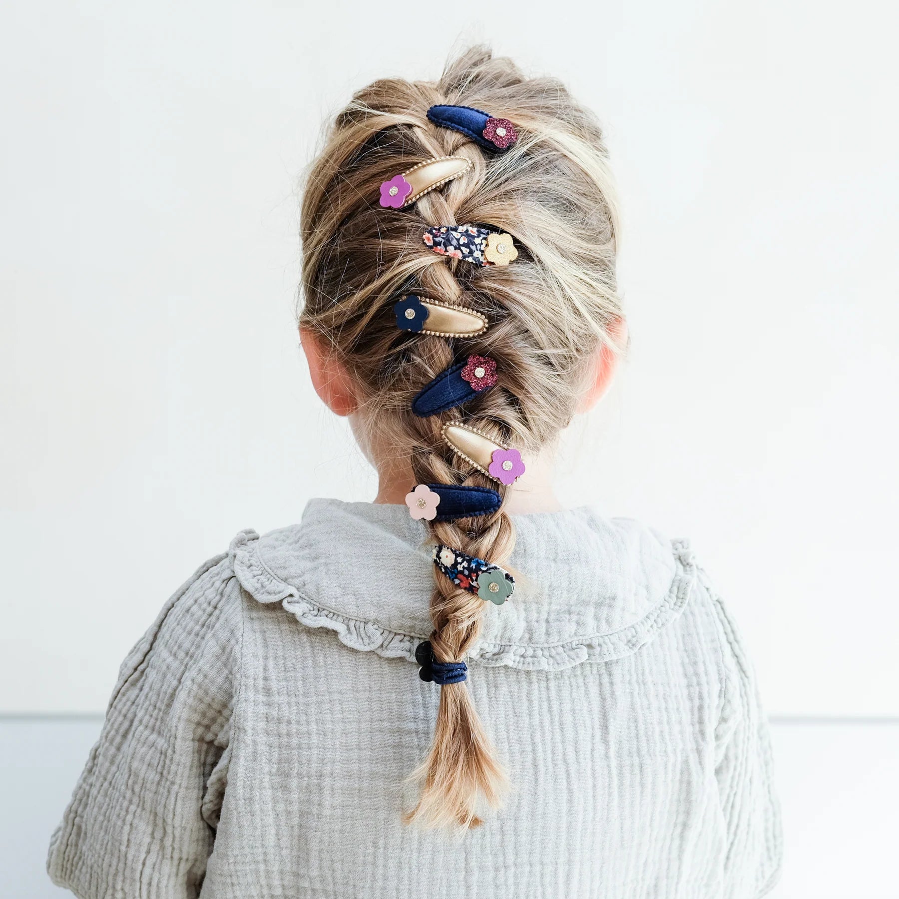 Mimi & Lula - Pansy Hair Bars: Mabel Winter Ivy