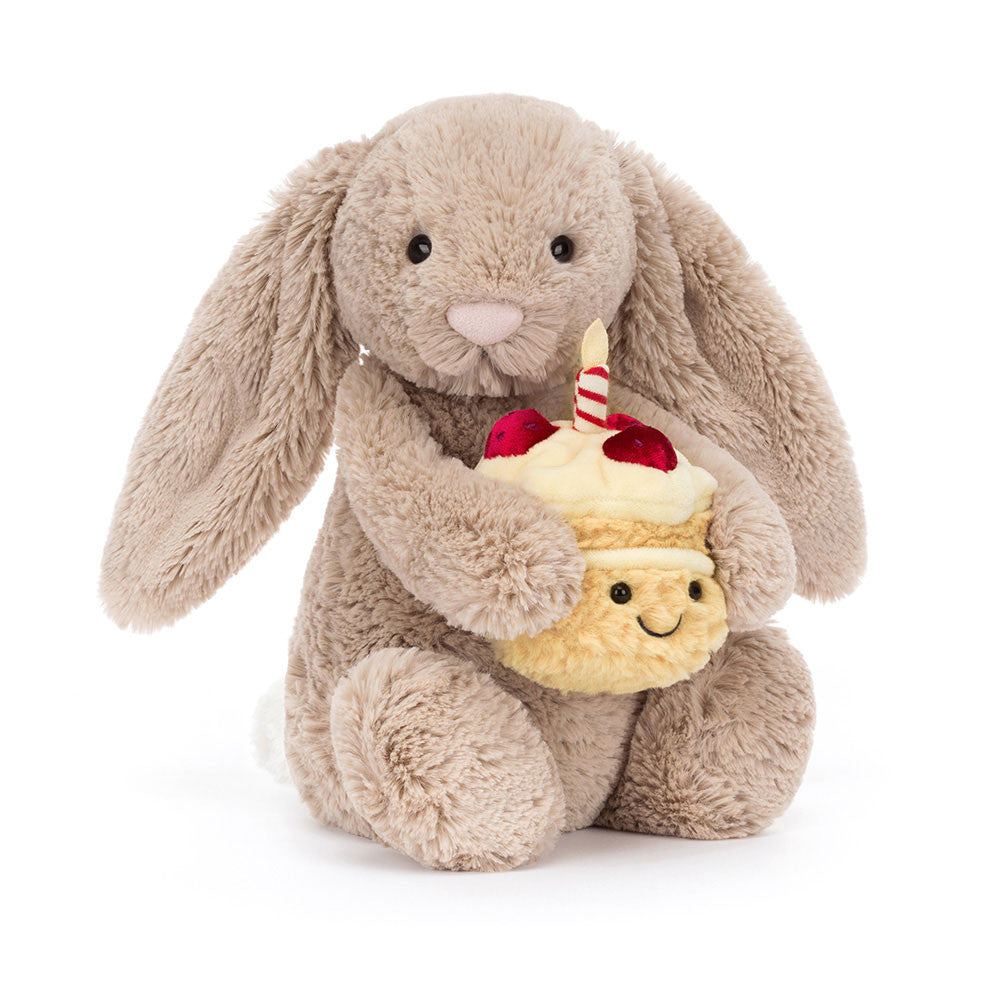 Jellycat - Bashful Birthday Bunny Beige