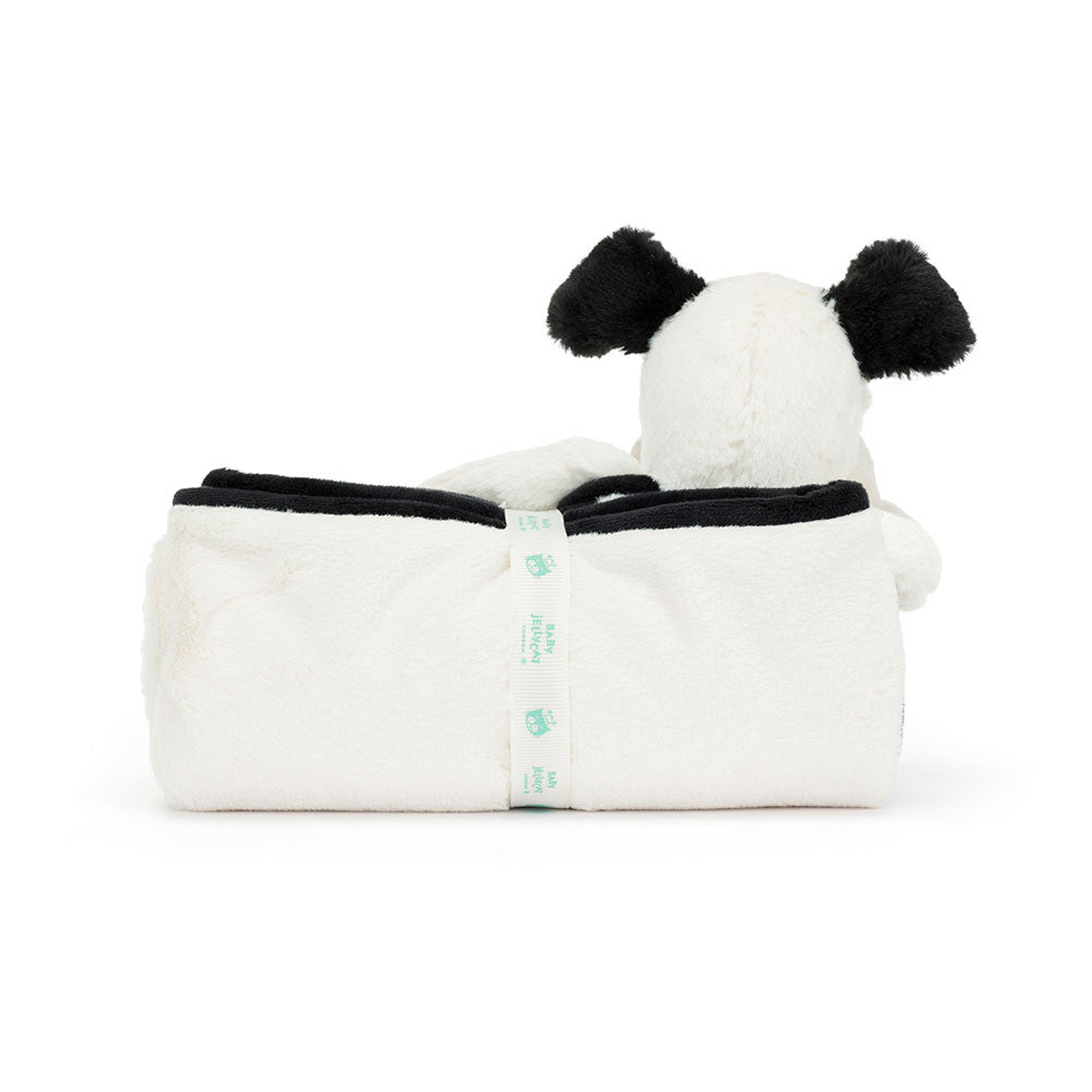 Jellycat - Black and Cream Puppy Blanket